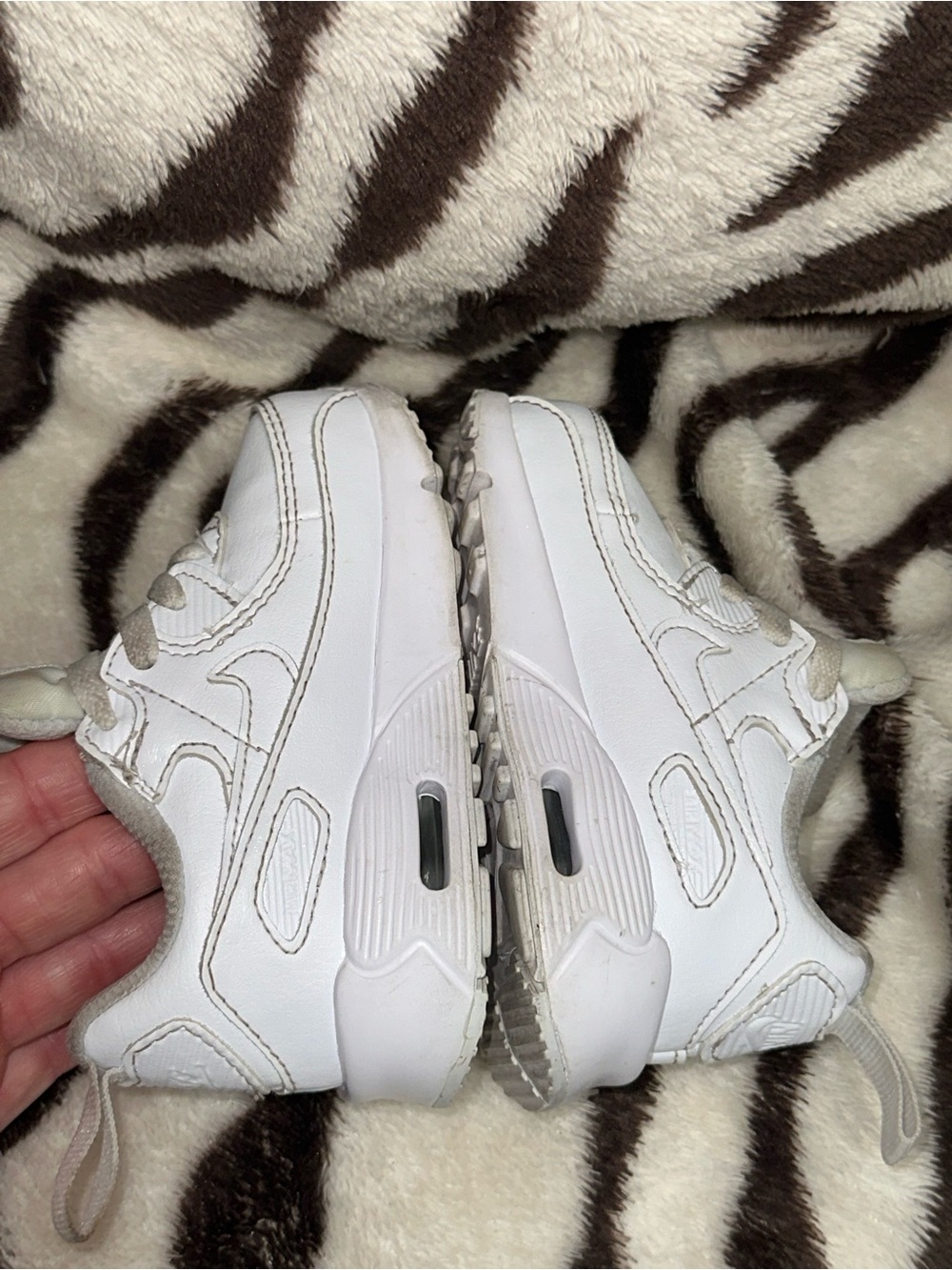 Kids White Nike Air Max 90